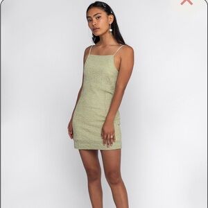 Paloma Wool Light Green Mini Dress